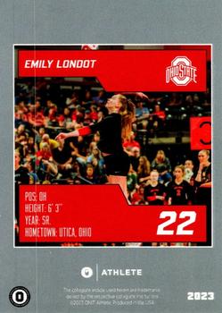 2023 ONIT Athlete Ohio State Buckeyes Volleyball #NNO Emily Londot Back